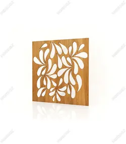 تایل ام دی اف معرق کدPN-121 بلوط-گردویی(تایل معرق سقف کاذب MDF)