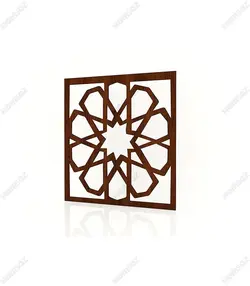 تایل ام دی اف معرق کدPN-144 بلوط-گردویی(تایل معرق سقف کاذب MDF)