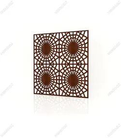 تایل ام دی اف معرق کدPN-151 بلوط-گردویی(تایل معرق سقف کاذب MDF)