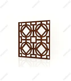 تایل ام دی اف معرق کدPN-16 بلوط-گردویی(تایل معرق سقف کاذب MDF)