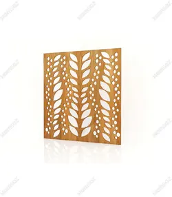 تایل ام دی اف معرق کدPN-42 بلوط-گردویی(تایل معرق سقف کاذب MDF)