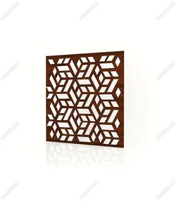 تایل ام دی اف معرق کدPN-64 بلوط-گردویی(تایل معرق سقف کاذب MDF)