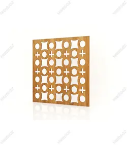 تایل ام دی اف معرق کدPN-77 بلوط-گردویی(تایل معرق سقف کاذب MDF)