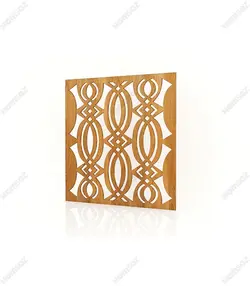 تایل ام دی اف معرق کدPN-80 بلوط-گردویی(تایل معرق سقف کاذب MDF)