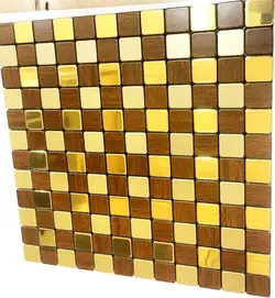 تایل بین کابینتی پشت چسب دار مدل A12 (دیوار پوش آلومینیومی)