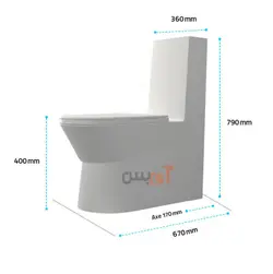 توالت فرنگی گلسار مدل رومنس