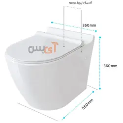 توالت فرنگی وال هنگ کرد مدل کانسپت