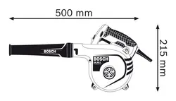 دمنده-مکنده صنعتی بوش GBL800E