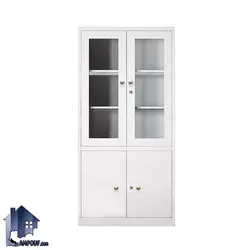 کمد کتابخانه نیم شیشه BCNF101 - فروشگاه اینترنتی لمپاف