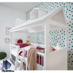 تخت خواب کودک و نوجوان کلبه CHE131 - فروشگاه اینترنتی لمپاف