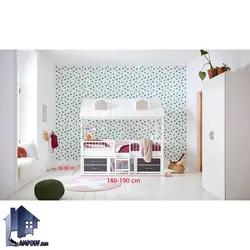 تخت خواب کودک و نوجوان کلبه CHE131 - فروشگاه اینترنتی لمپاف