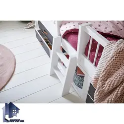 تخت خواب کودک و نوجوان کلبه CHE131 - فروشگاه اینترنتی لمپاف
