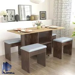 ست میز نهارخوری تبدیلی DTJ84 - فروشگاه اینترنتی لمپاف
