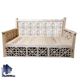 تخت سنتی چهارنفره 190*90 مدل TRK108