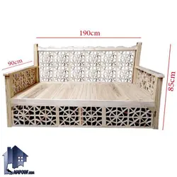 تخت سنتی چهارنفره 190*90 مدل TRK108