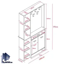 جاکفشی پارتیشن SHJ354