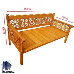 تخت سنتی سه‌نفره 160*60 مدل TRK100