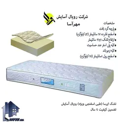 تشک 90*200 رویال آسایش ایرسا MRA1200