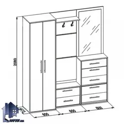 کمد جالباسی LHJ179