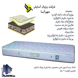 تشک 120*200 رویال آسایش درسا MRA1401