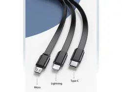 پاوربانک فست شارژ یوسمز USAMS 3IN1 Quick Charge Powerbank CD172 به همراه دوشاخه و کابل با ظرفیت 10000mAh