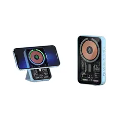 پاور بانک مگنتی رچی مدل Recci Mars Transparent Magnetic Power Bank RPB-W07 با ظرفیت 5000mAh