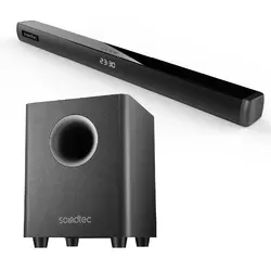 ساند بار پرودو ساندتک مدل Soundtec By Porodo 2.1 Ch Soundbar With Wireless Subwoofer PD-ST21SB150-BK