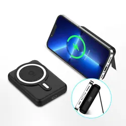 پاوربانک مگنتی گرین لیون مدل Green Lion Compact Magsafe Powerbank GNMAGPB10K با ظرفیت 10000mAh