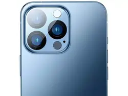 محافظ دوربین آیفون 14 پرو و 14 پرومکس (پک دوعددی) باسئوس Baseus 14 Pro/14 Pro Max Lens Film Max SGQK000802