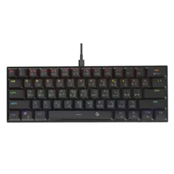 کیبورد مکانیکال گیمینگ پرودو مدل Porodo Gaming Low-Profile TKL Mechanical Keyboard PDX218-BK