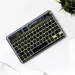 کیبورد وایرلس پرودو مدل Porodo Crystal Shell Ultra-Slim Keyboard PD-TRPBTKB-BK