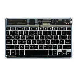 کیبورد وایرلس پرودو مدل Porodo Crystal Shell Ultra-Slim Keyboard PD-TRPBTKB-BK