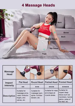 ماساژور تفنگی موری مدل Mory Mini Massage Gun X09