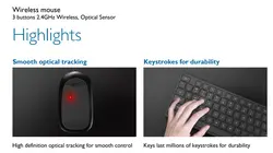 ماوس وایرلس فیلیپس مدل Philips Wireless Mouse M344