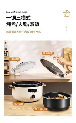 زود پز برقی 3 کاره شیائومی مدل Xiaomi Zhenimi Electric Presssure Cooker ZMYL-401 ظرفیت 4 لیتری