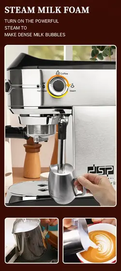 دستگاه اسپرسو ساز خانگی مدل DSP Espresso Coffee Maker KA3065