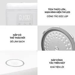 پلوپز هوشمند 1.6 لیتری شیائومی Xiaomi ZHIWUZHU 1.6L Smart Rice Cooker ZCDQ055