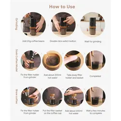 آسیاب قهوه شارژی و قهوه ساز iCafilas