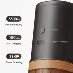 آسیاب قهوه شارژی و قهوه ساز iCafilas