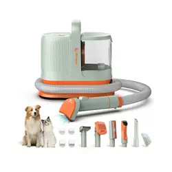 کیت نظافت و جارو برقی مخصوص نظافت حیوان خانگی مدل Molypet Dog Vacuum for Shedding Grooming KG01