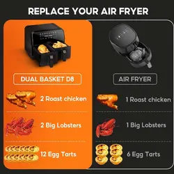 سرخ کن هواپز 8 لیتری شیائومی مدل Xiaomi Onemoon D8 Air fryer