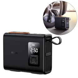 پمپ باد شارژی باسئوس مدل Baseus Mega EnergyPump Series Portable Tire Pump Compressor