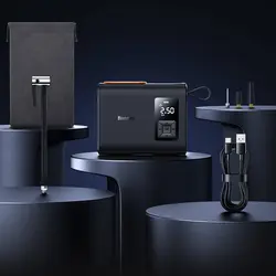 پمپ باد شارژی باسئوس مدل Baseus Mega EnergyPump Series Portable Tire Pump Compressor