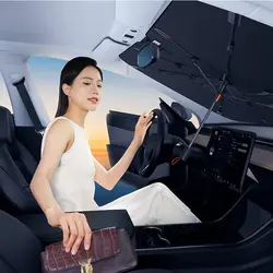 چتر آفتابگیر برای شیشه جلو ماشین باسئوس مدل Baseus CoolRide Pro C20656100111