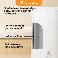 کتری برقی شیائومی مدل ZOLELE Smart Electric Kettle HK151 ظرفیت 1.7 لیتر