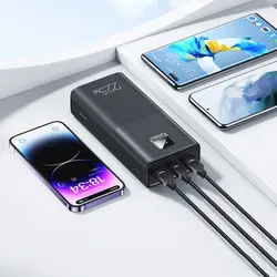 پاور بانک فست شارژ یوسمز مدل USAMS CD191 PB68 با ظرفیت 30000mAh و توان 22.5W