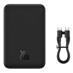 پاور بانک مگنتی باسئوس مدل Baseus Magnetic Mini Power Bank PPCXM20 با ظرفیت 20000mAh و توان 20W