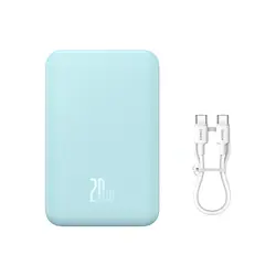 پاور بانک مگنتی باسئوس مدل Baseus Magnetic Mini Power Bank PPCXM20 با ظرفیت 20000mAh و توان 20W