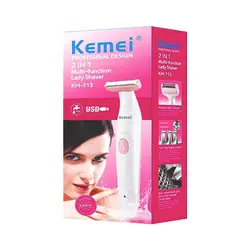 ماشین اصلاح موی بدن بانوان کیمی مدل Kemei KM-113