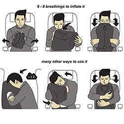 بالشت مسافرتی مدل Inflatable Travel Pillow